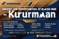 Mining Job - KURUMAN BLACK ROCK MINE