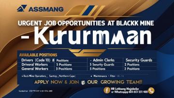 Mining Job - KURUMAN BLACK ROCK MINE